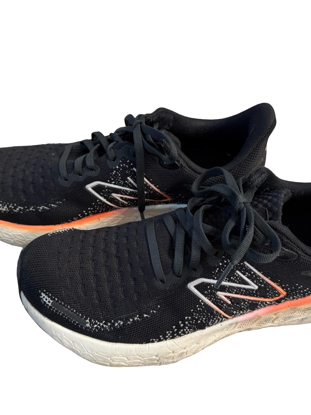 Used New Balance Women's Black with Coral Accent Running Sneakers
